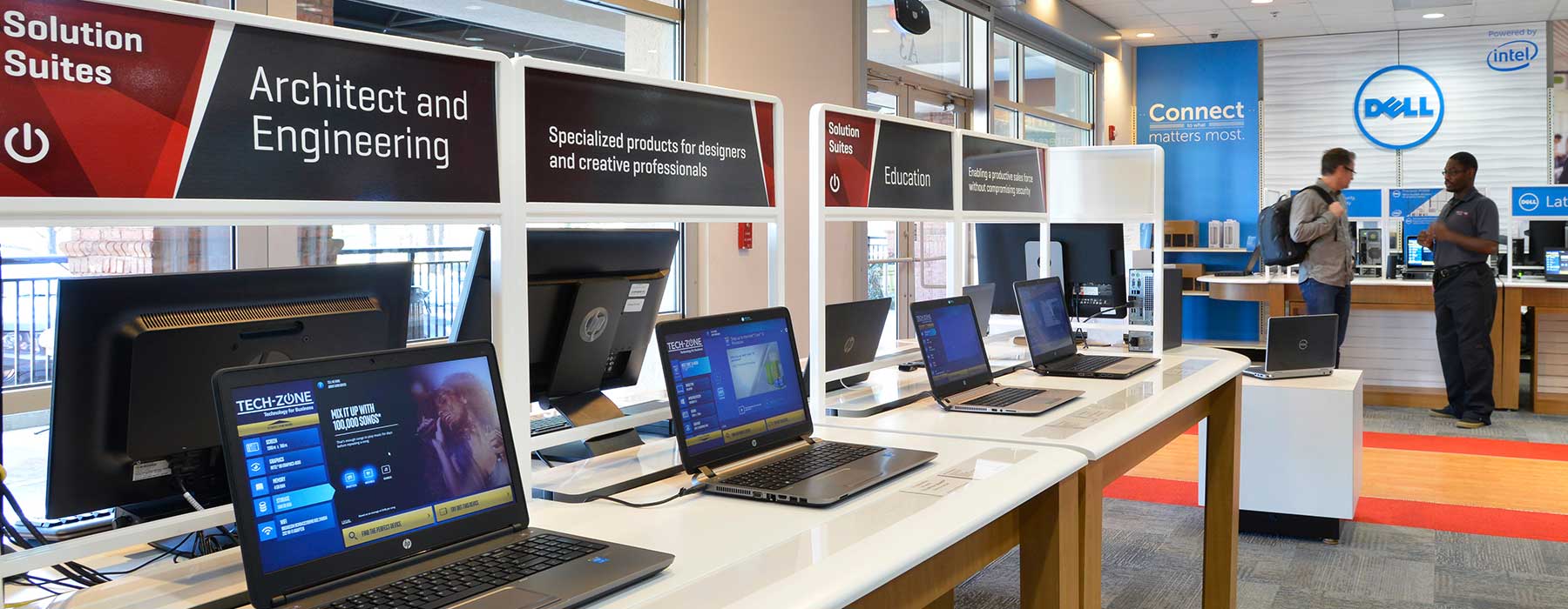 現(xiàn)代電腦專賣(mài)營(yíng)業(yè)廳裝修設(shè)計(jì)-第5張圖片-上海古都建筑設(shè)計(jì)集團(tuán)