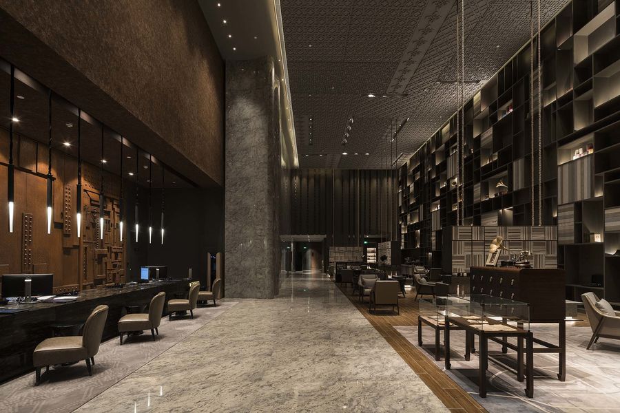 古典奢華風(fēng)格辦公樓大廳裝修設(shè)計(jì)-第2張圖片-上海古都建筑設(shè)計(jì)集團(tuán) 古典奢華風(fēng)格辦公樓大廳裝修設(shè)計(jì)-第2張圖片-上海古都建筑設(shè)計(jì)集團(tuán)