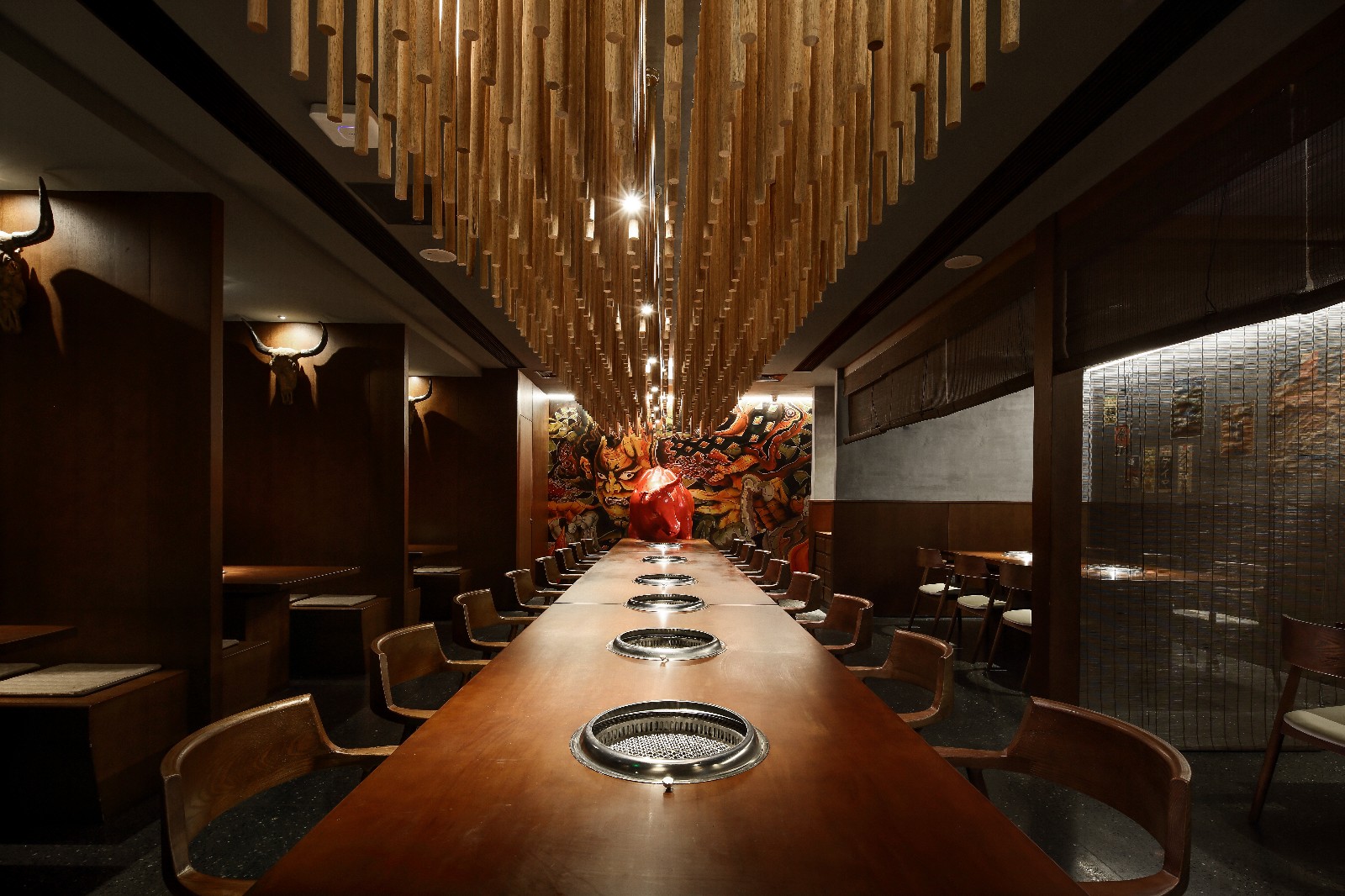 高檔古典火鍋店裝修設計-第1張圖片-上海古都建筑設計集團