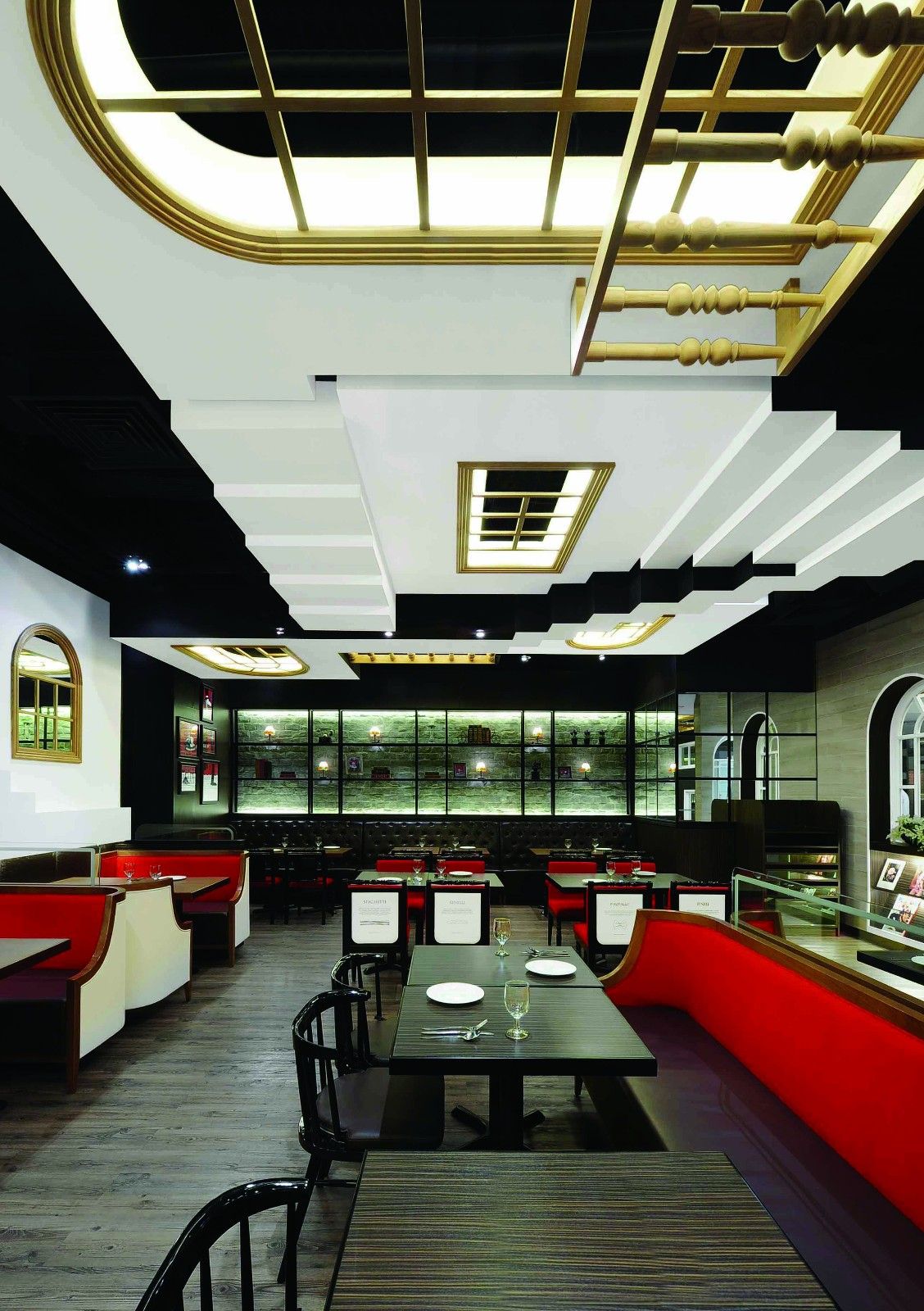 浦東新區(qū)法式時尚餐廳裝修設(shè)計-第5張圖片-上海古都建筑設(shè)計集團(tuán)