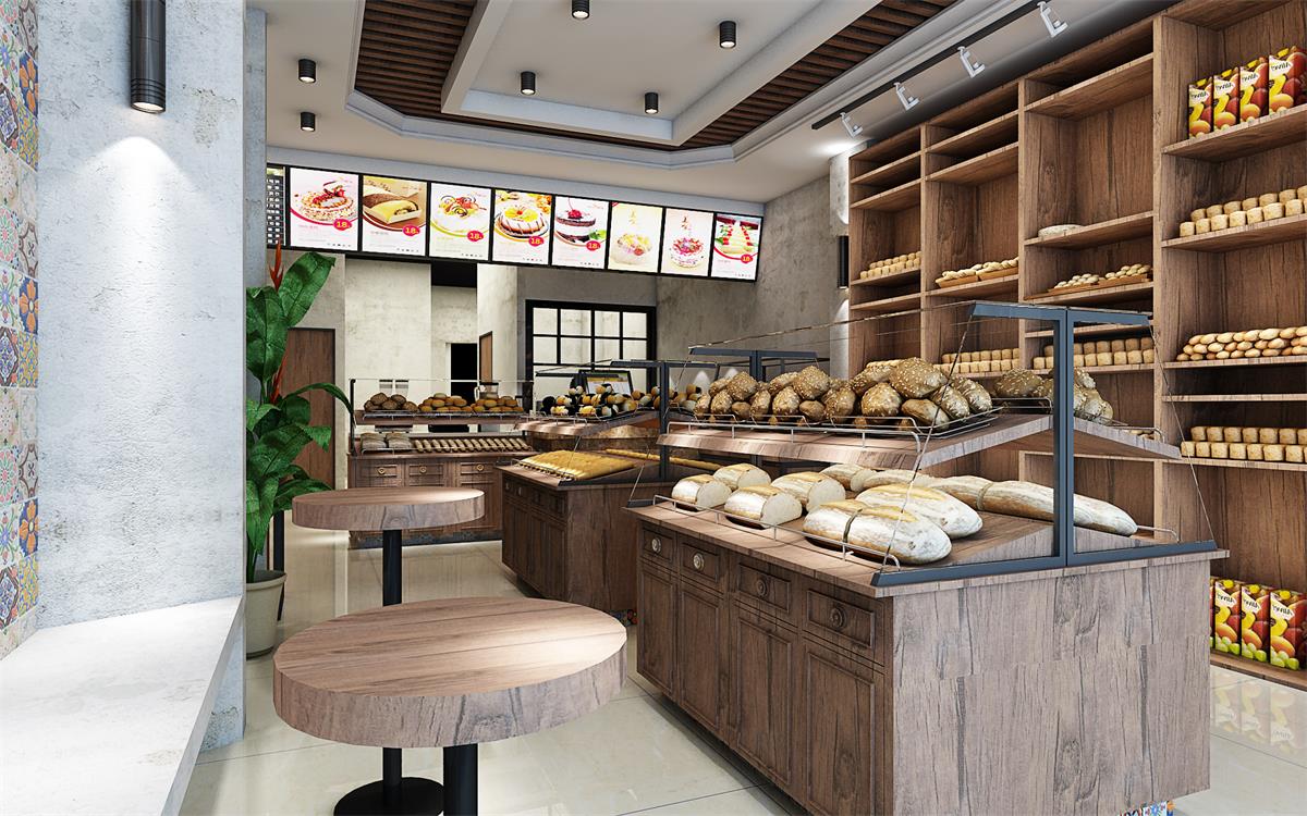 西式精品面包店裝修設計-第2張圖片-上海古都建筑設計集團