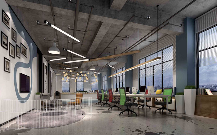 跨境電商公司辦公室裝修設(shè)計-第4張圖片-上海古都建筑設(shè)計集團