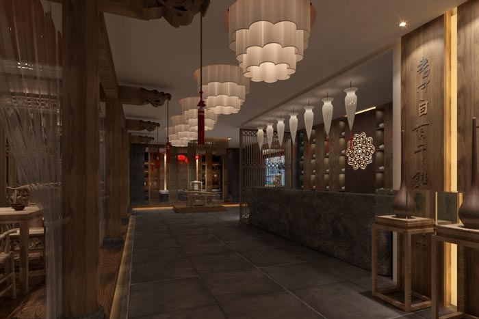 古典樸質(zhì)茶樓裝修設(shè)計(jì)效果圖-第3張圖片-上海古都建筑設(shè)計(jì)集團(tuán)