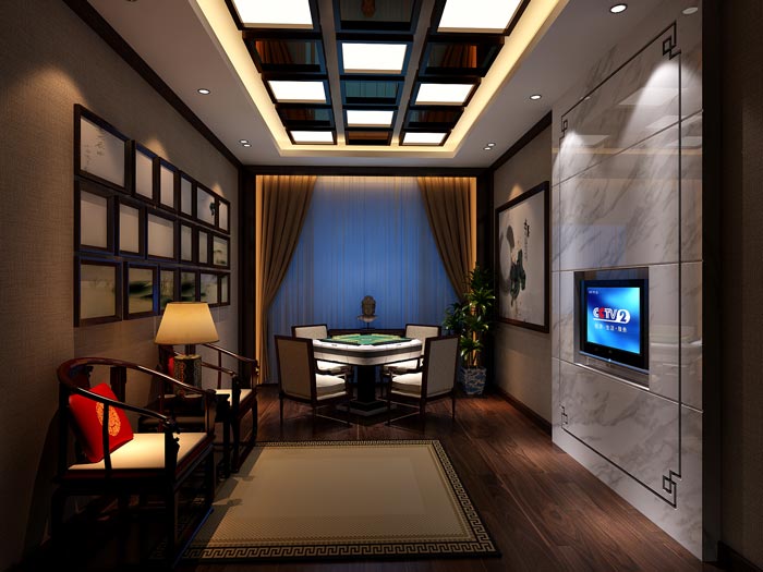 商務(wù)風格茶樓裝修設(shè)計-第3張圖片-上海古都建筑設(shè)計集團