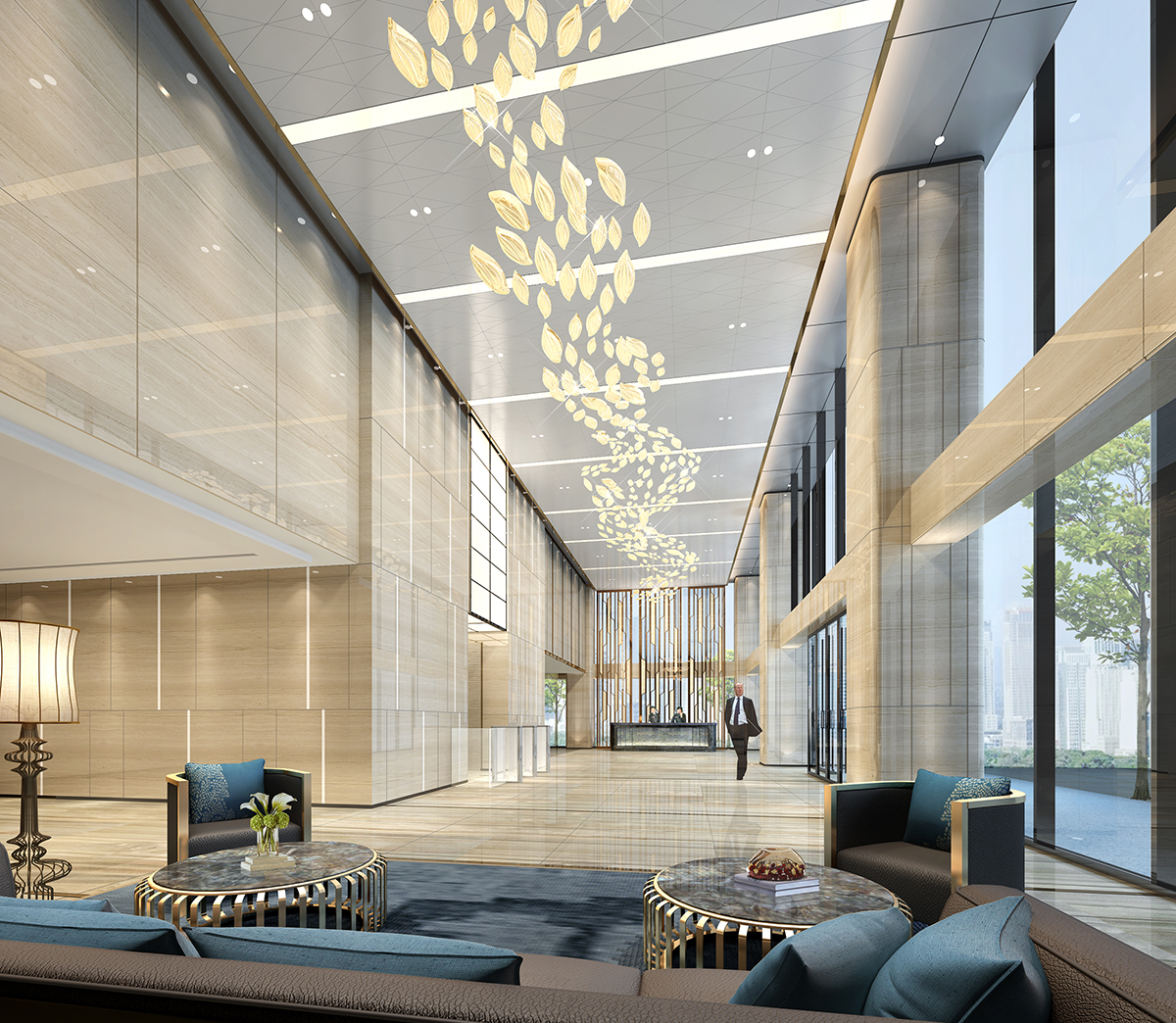 集團公司8000平米辦公室裝修項目-第2張圖片-上海古都建筑設(shè)計集團 集團公司8000平米辦公室裝修項目-第2張圖片-上海古都建筑設(shè)計集團