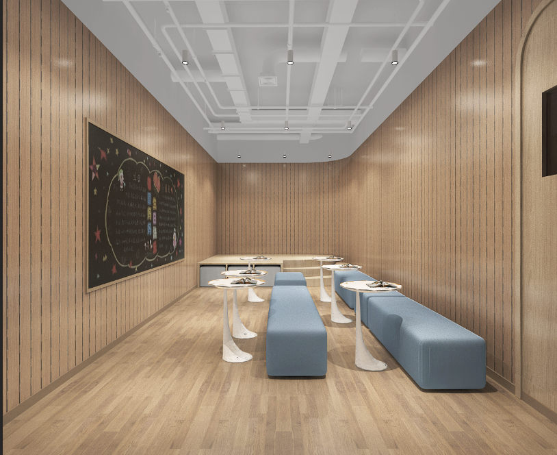 220平米教育培訓(xùn)機(jī)構(gòu)設(shè)計布局圖-第1張圖片-上海古都建筑設(shè)計集團(tuán)