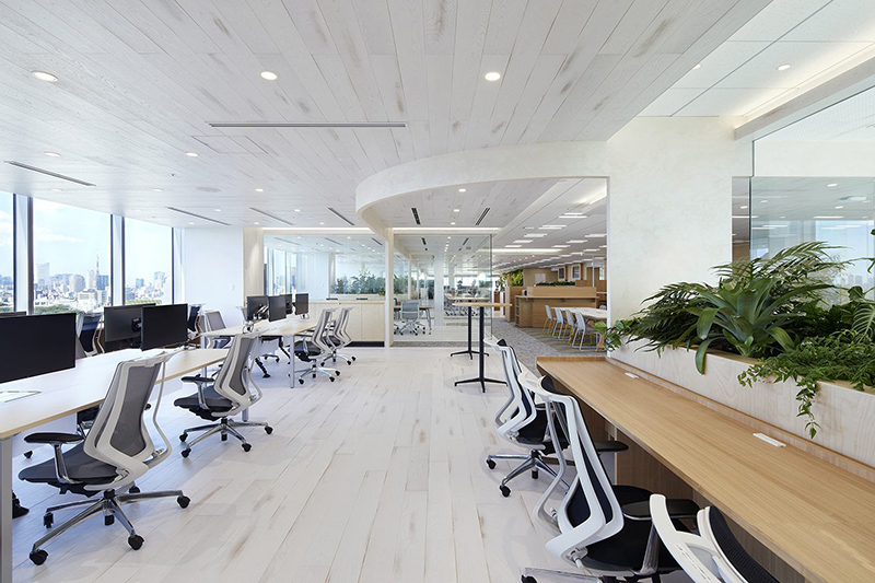 4000平貿(mào)易公司辦公室裝潢設(shè)計效果-第1張圖片-上海古都建筑設(shè)計集團(tuán)