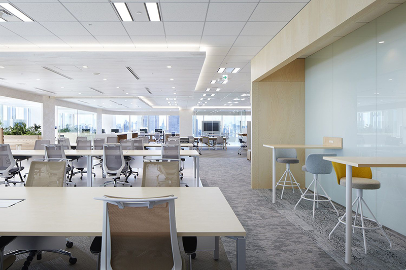 4000平貿(mào)易公司辦公室裝潢設(shè)計效果-第2張圖片-上海古都建筑設(shè)計集團(tuán)