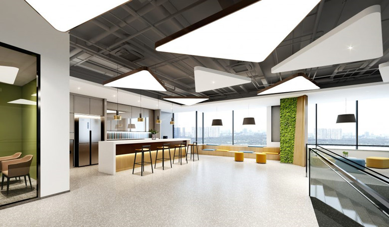 4000平辦公室設(shè)計布局效果-第2張圖片-上海古都建筑設(shè)計集團(tuán)