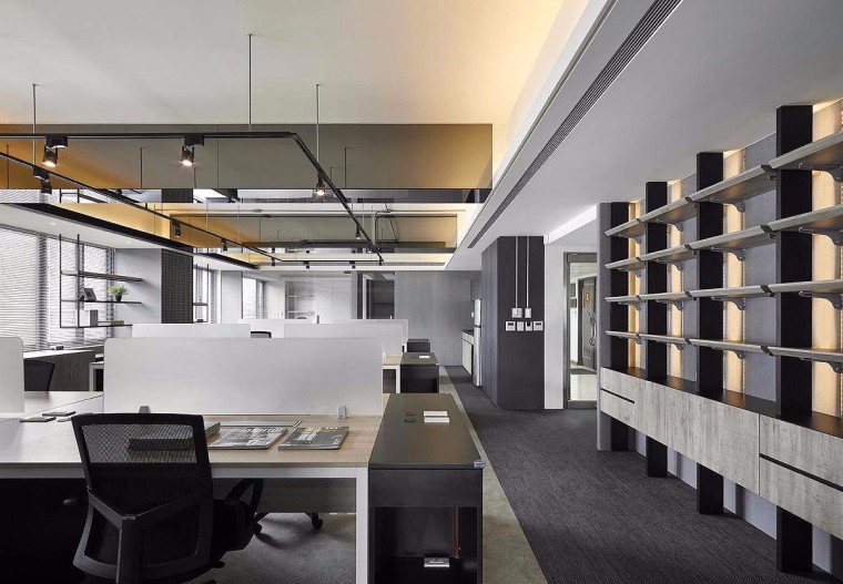 180平米工業(yè)風辦公空間裝修設(shè)計圖-第1張圖片-上海古都建筑設(shè)計集團