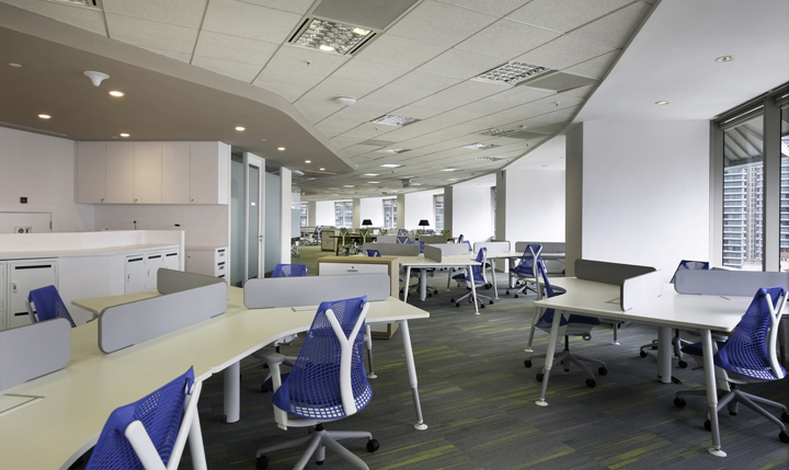 徐匯通信信息公司總部辦公室裝修設(shè)計方案-第3張圖片-上海古都建筑設(shè)計集團