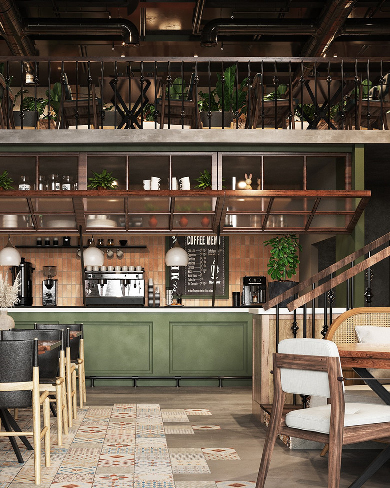 560平米工業(yè)風(fēng)格餐廳設(shè)計裝修實景-第7張圖片-上海古都建筑設(shè)計集團(tuán)