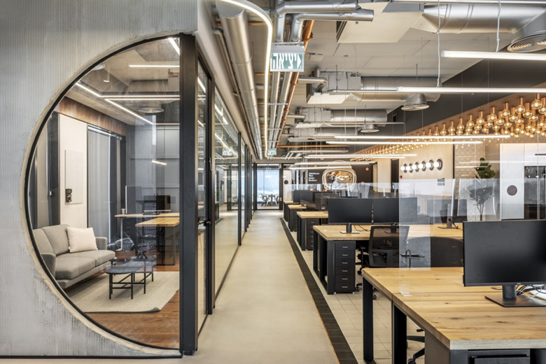 金融科技公司辦公室設(shè)計裝潢效果-辦公室裝修設(shè)計效果圖-第1張圖片-上海古都建筑設(shè)計集團(tuán)