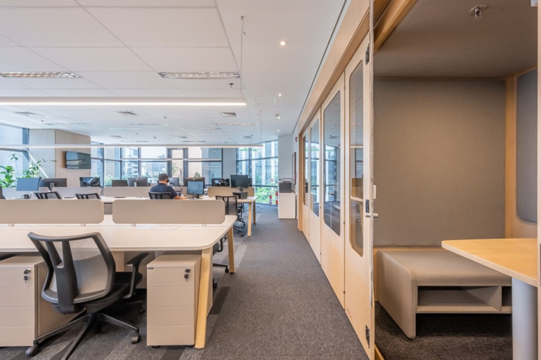 松江300平小型辦公室設(shè)計布局方案-辦公室裝修設(shè)計效果圖-第1張圖片-上海古都建筑設(shè)計集團