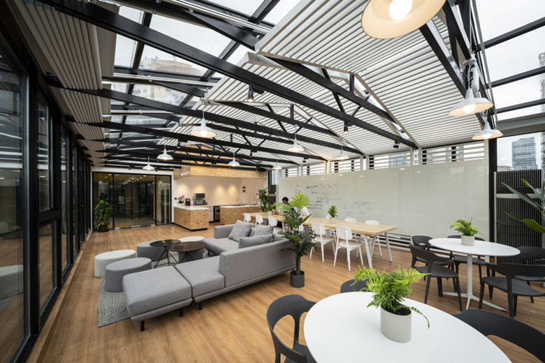 上海辦公室設(shè)計2600㎡電子公司辦公室裝修-辦公室裝修設(shè)計效果圖-第5張圖片-上海古都建筑設(shè)計集團