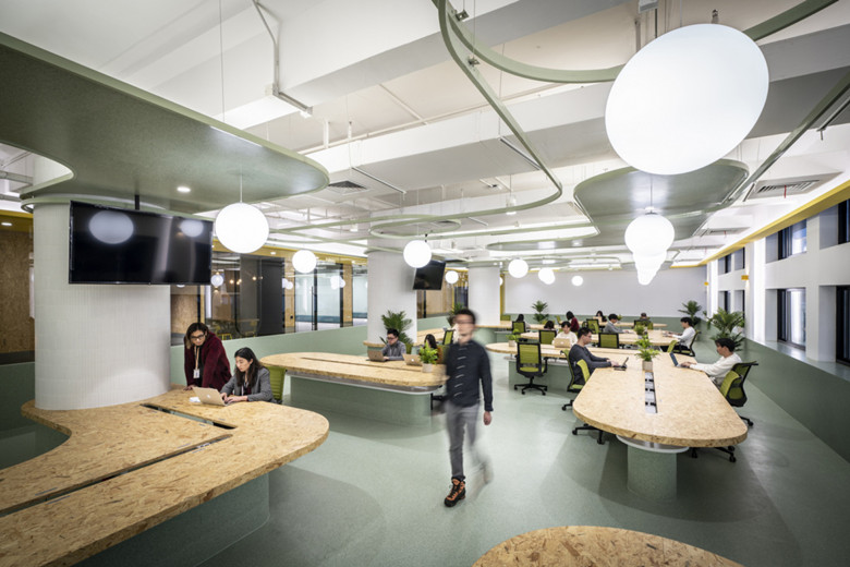 上海辦公室設(shè)計2600㎡電子公司辦公室裝修-辦公室裝修設(shè)計效果圖-第7張圖片-上海古都建筑設(shè)計集團