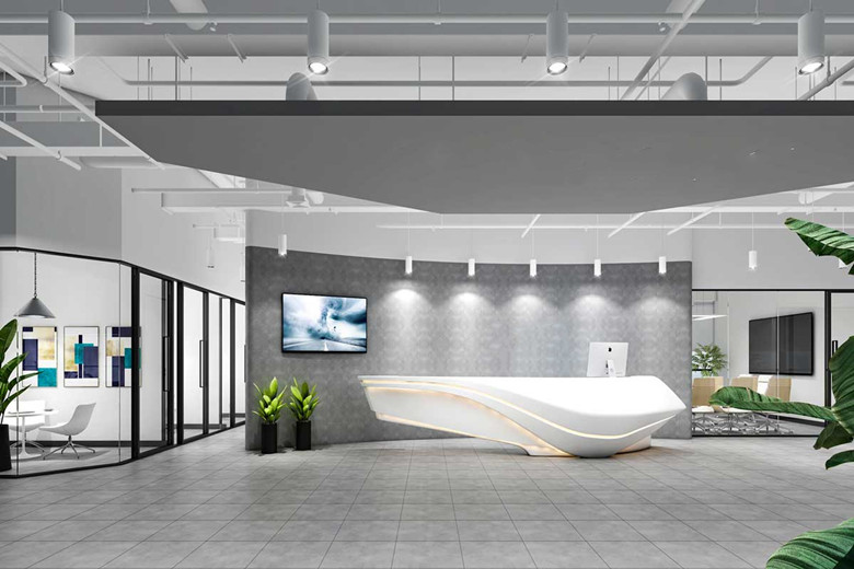 3120平米現(xiàn)代風格辦公室設計裝修效果-辦公室裝修設計效果圖-第3張圖片-上海古都建筑設計集團