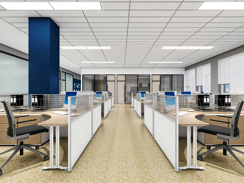 寶山寫字樓設計1800平米管理公司設計布局-辦公室裝修設計效果圖-第2張圖片-上海古都建筑設計集團